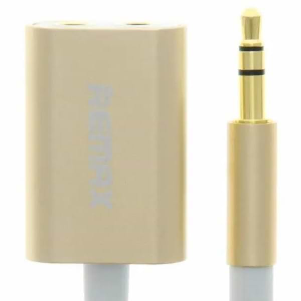 Фото - Кабель 3.5 мм - 3.5 мм Remax RL-S20 Sharing 3.5 мм - 2x3.5 мм (M/F) Gold (2000700007109)