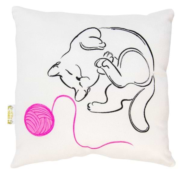 Подушка декоративна дитяча Tigres Котик з клубком (ПД-0199)