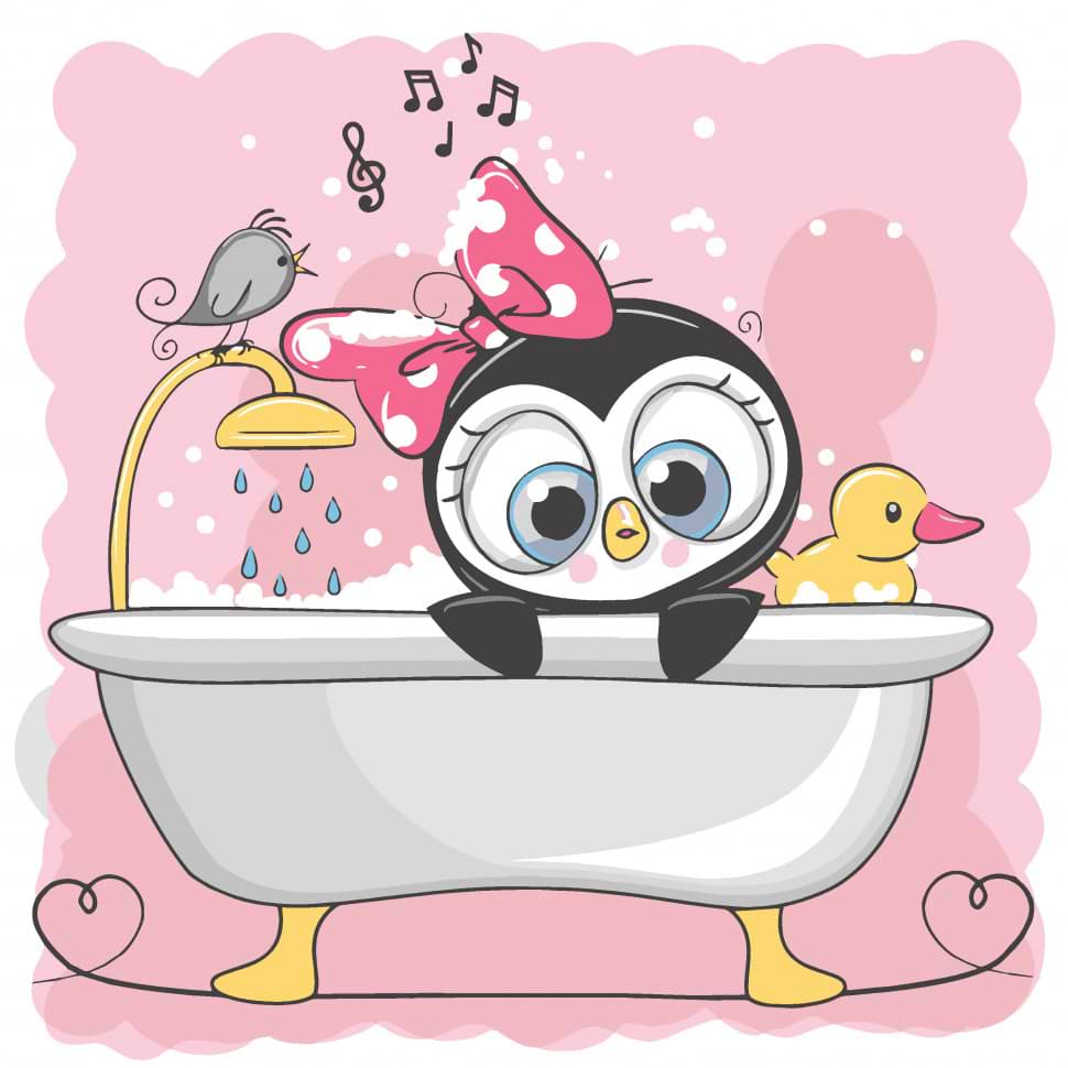 Картина по номерам ArtCraft Пингвинятко 30х30 см (15503-AC)