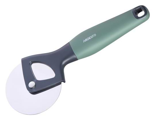 Фото - Уценка - Нож для пиццы Ardesto Gemini Gray/Green (AR2112PG)
