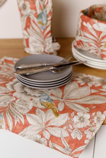 Фото - Салфетка для сервировки Прованс Птичка на терракоте 35х45 см (034747)