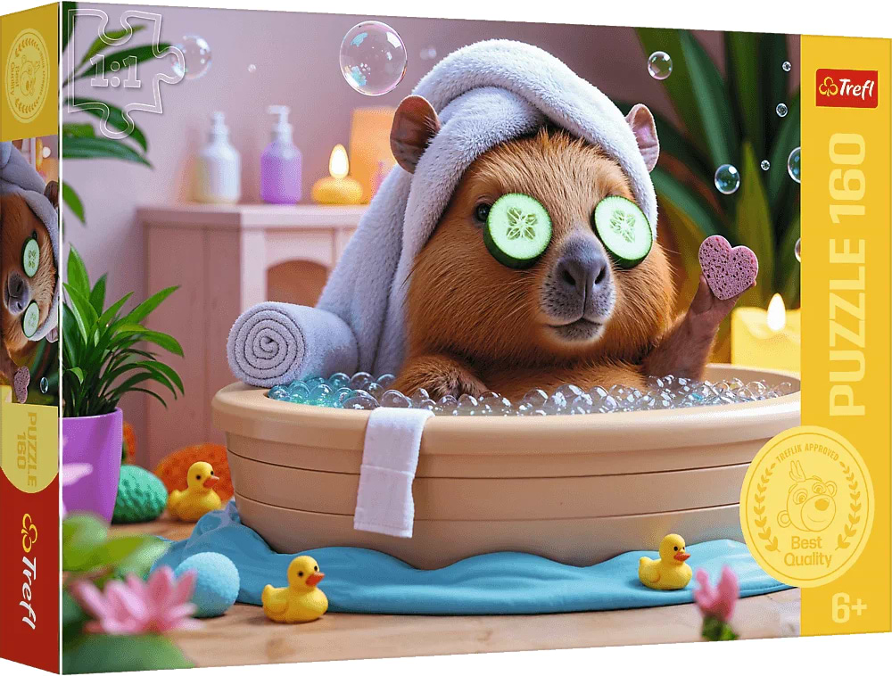 Пазли (5-7 років) Trefl Капібара в СПА 160 ел. (5900511154337)