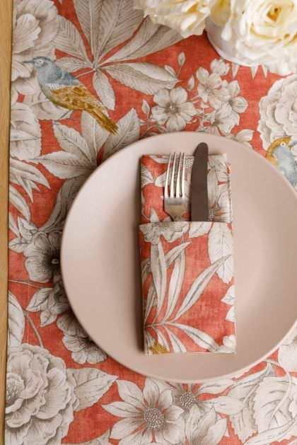 Фото - Салфетка для сервировки Прованс Птичка на терракоте 35х45 см (034747)