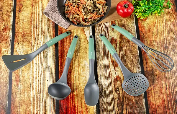 Фото - Лопатка кухонна Ardesto Gemini Gray/Green (AR2103PG)