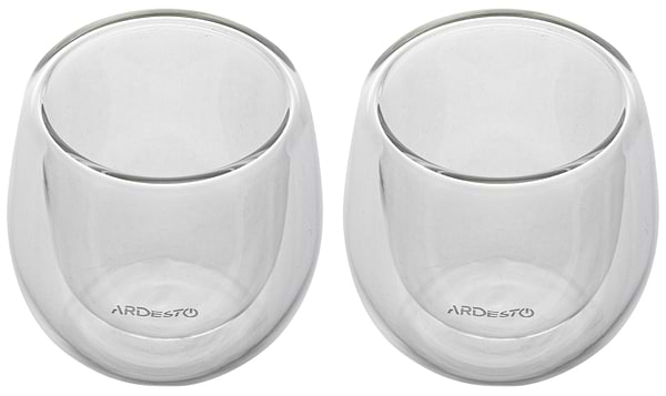 Фото - Набор стаканов с двойными стенками Ardesto 120 мл 2 шт. (AR2612G)