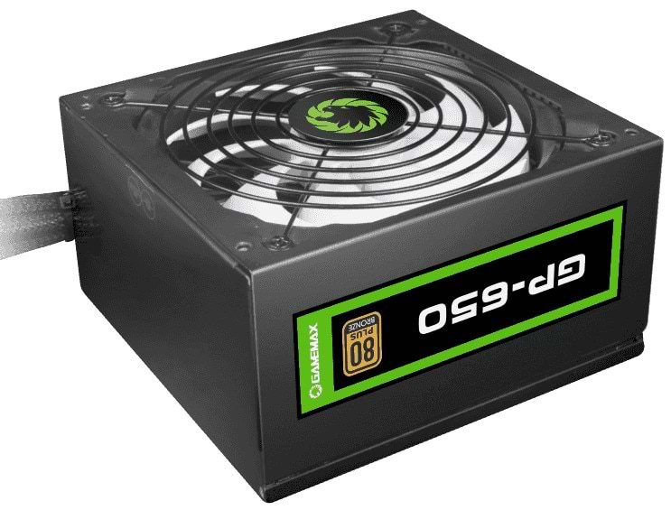 Блок питания для ПК Gamemax ATX 650W, APFC, 14см вент,80+ (GP-650)
