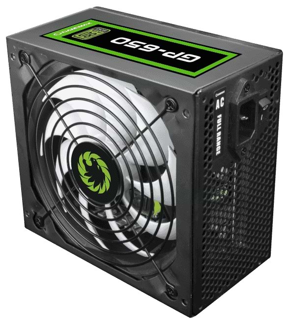 Фото - Блок питания для ПК Gamemax ATX 650W, APFC, 14см вент,80+ (GP-650)