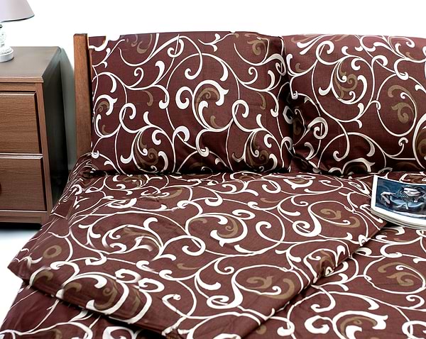 Фото - Комплект постельного белья Zastelli 40-0456 Удивительные узоры 200х220 см коричневый (13942)