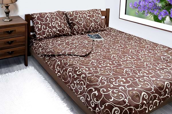 Фото - Комплект постельного белья Zastelli 40-0456 Удивительные узоры 200х220 см коричневый (13942)