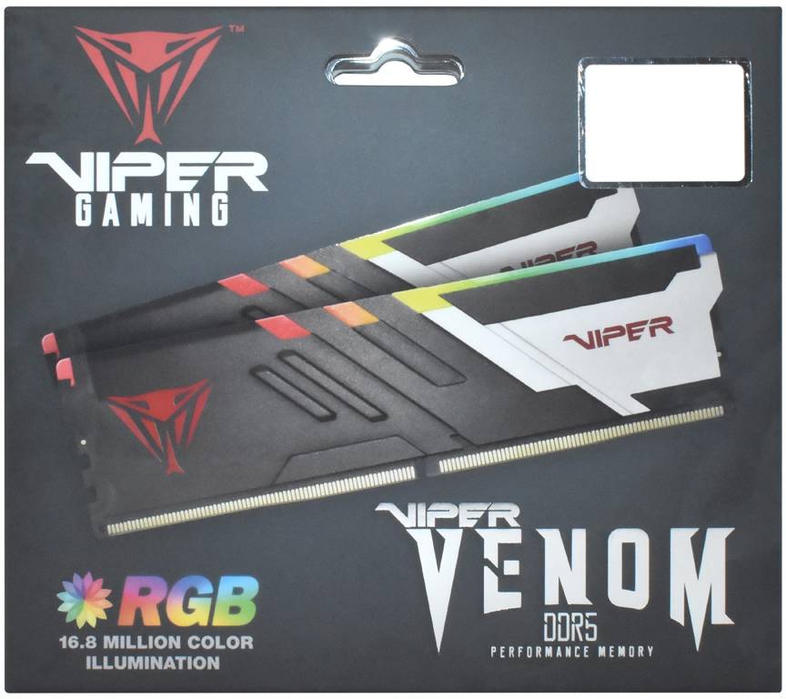 Фото - Память DDR Patriot DDR5 2x16GB/6000 Viper Venom RGB (PVVR532G600C36K)