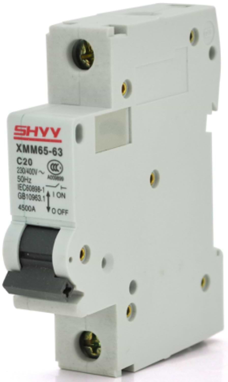 Релейний вимикач SHYY XMM65-63 1P C20, 230/400V