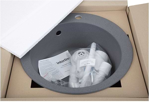 Фото - Мийка кухонна Interline Rondo New Grigio