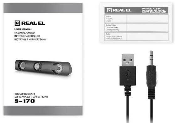 Фото - Компьютерная акустика обычная 2.0 REAL-EL S-170 Black