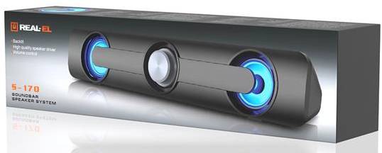 Фото - Компьютерная акустика обычная 2.0 REAL-EL S-170 Black