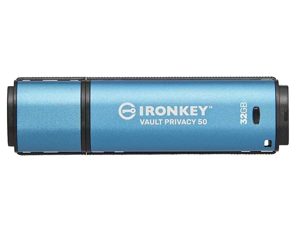 Фото - Флеш USB Kingston 3.2 32GB IronKey Vault Privacy 50 Type-A Blue (IKVP50/32GB) Фото - Флеш USB Kingston 3.2 32GB IronKey Vault Privacy 50 Type-A Blue (IKVP50/32GB)
