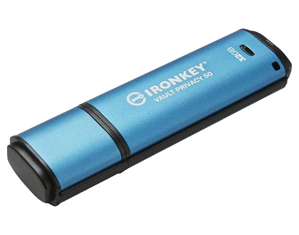Фото - Флеш USB Kingston 3.2 32GB IronKey Vault Privacy 50 Type-A Blue (IKVP50/32GB)