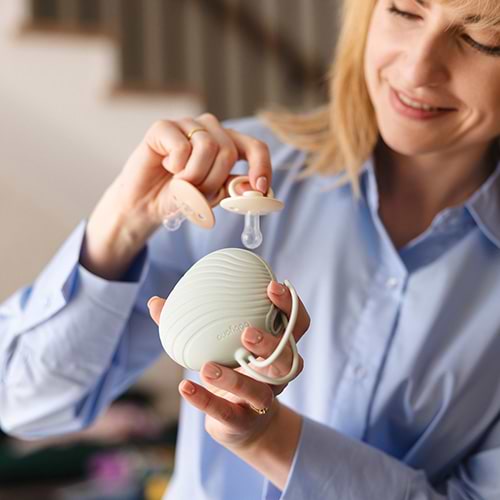 Фото - Контейнер для хранения пустышек BabyOno Серо-зеленый (1569/04)