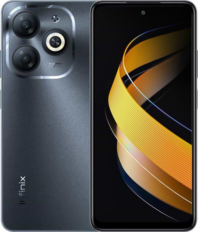 Смартфон Infinix Smart 8 4/128Gb Timber Black X6525 - Фото 1