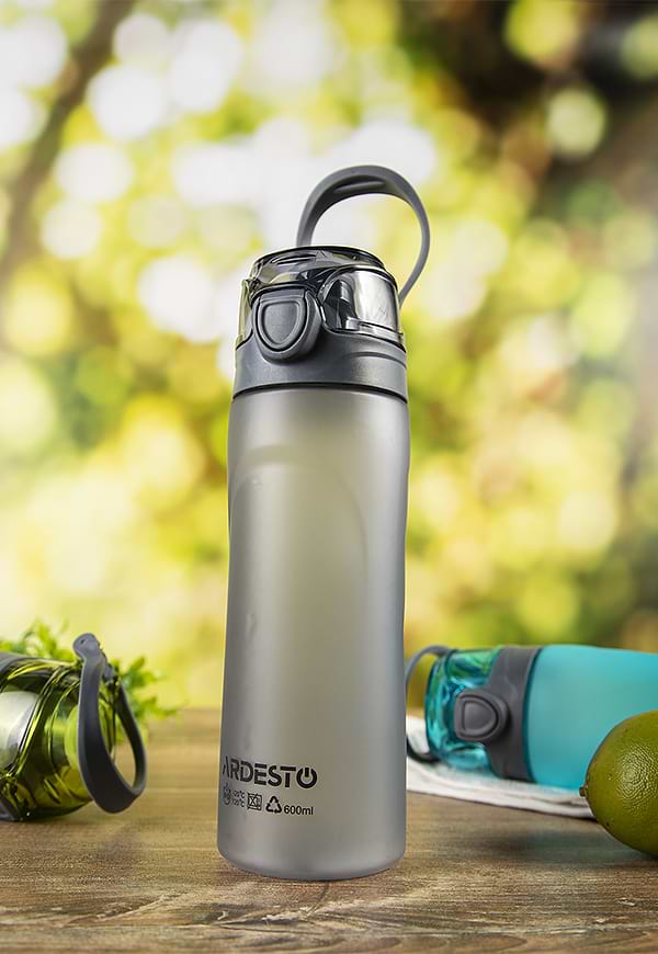 Фото - Бутылка для воды Ardesto 600 мл Grey (AR2205PGY)