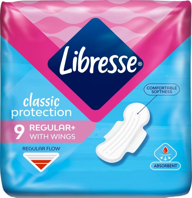 Прокладки гігієнічні Libresse Classic Protection Regular 9 шт. (7322541233390) - Фото 1
