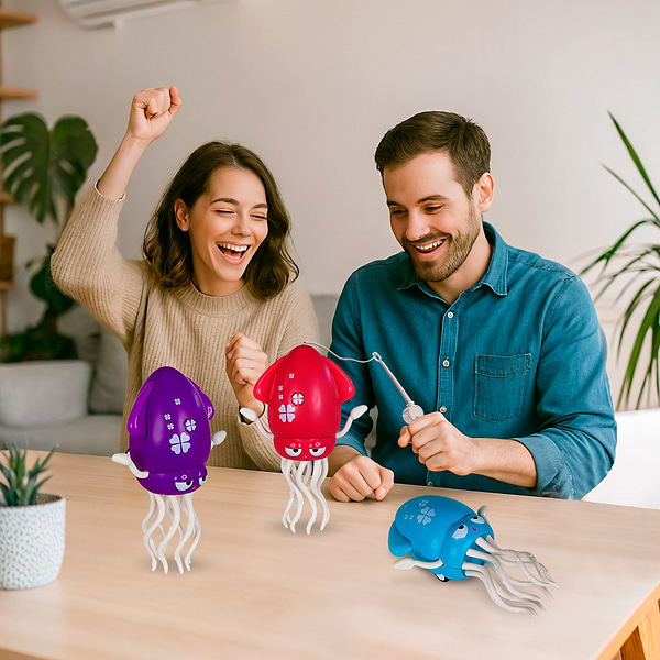 Фото - Інтерактивна іграшка Tiki Wiki КАЛЬМАРІНІ ДЕНСЕРІНІ світло, українське, бірюзове (158-21-UA-T)