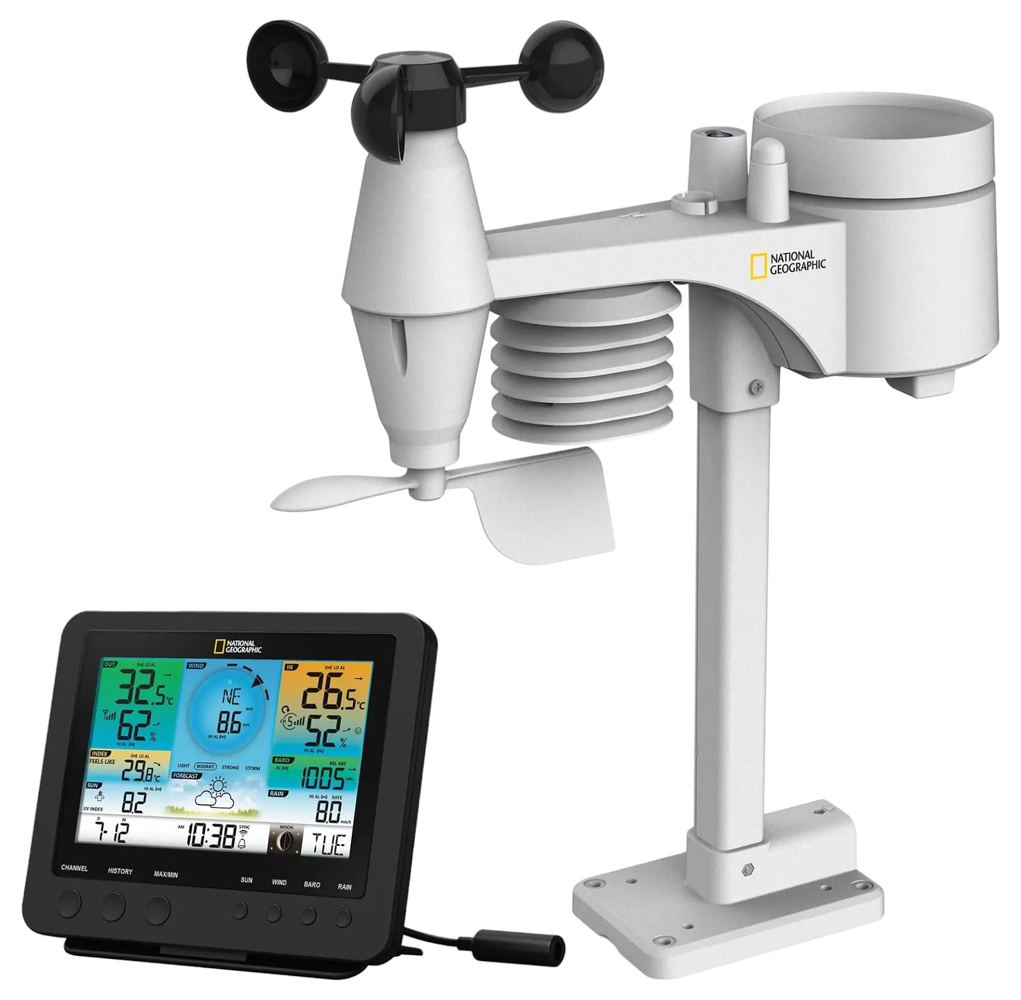 Метеостанция National Geographic WIFI Colour Weather Center 7-in-1 Sensor (9080600)