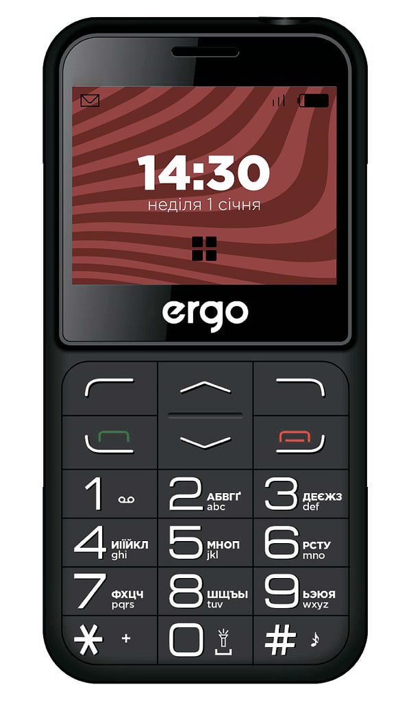Фото - Мобільний телефон Ergo R231 Dual Sim Black