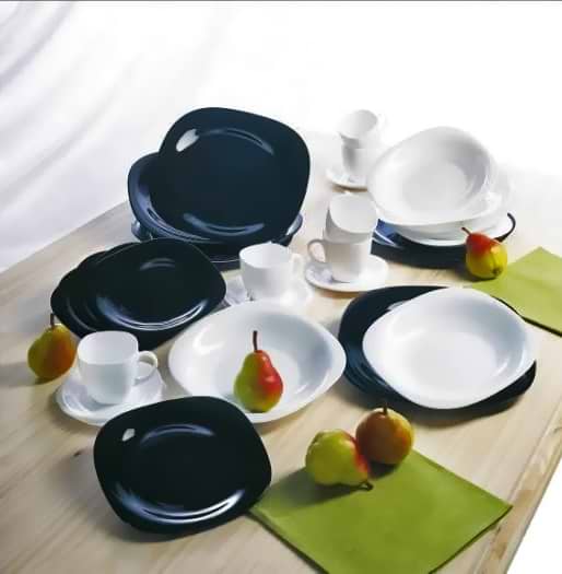 Фото - Сервиз чайный Luminarc Carine Black&White 6х220 мл (D2371)
