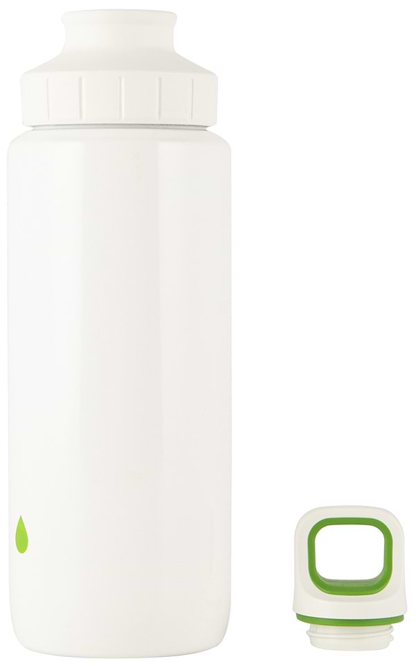 Фото - Бутылка для воды Tefal K3194412 Drink2go Light Steel 0,6 л White/Green