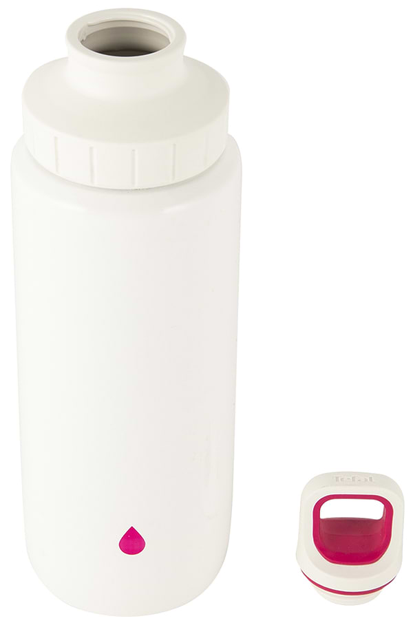 Фото - Бутылка для воды Tefal K3194512 Drink2go Light Steel 0,6 л White/Pink