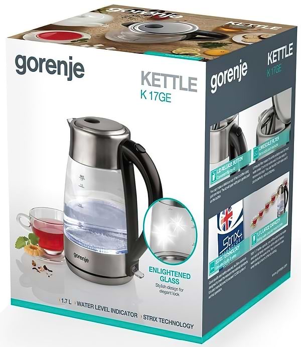 Фото - Уцінка - Електричний чайник Gorenje K17GE #