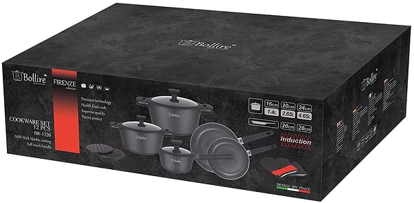 Фото - Набір посуду Bollire BR-1320 Firenze 12 пр.