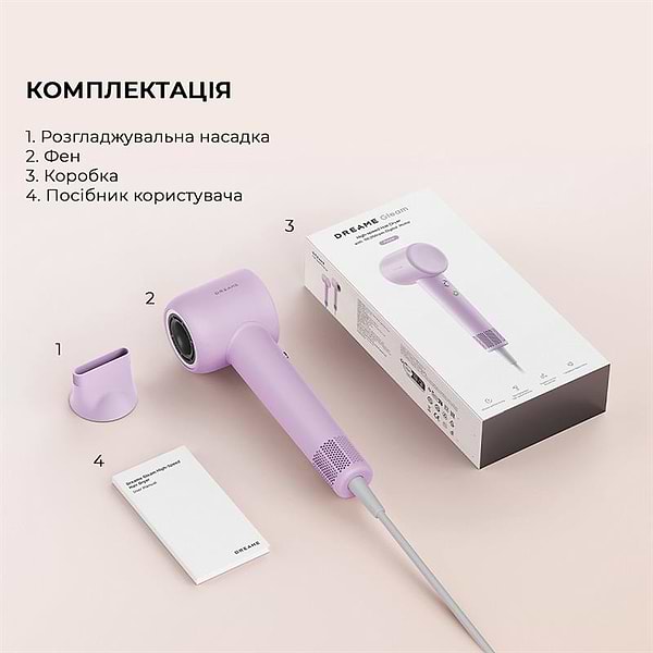 Фото - Фен Dreame Hair Dryer Gleam Purple (AHD12A-PPL)