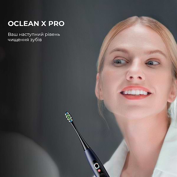 Фото - Зубна щітка електрична Oclean X Pro Digital Electric Toothbrush Dark Blue (6970810553482)