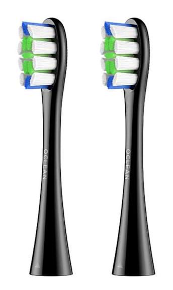 Насадка для зубной щетки Oclean P1C5 B02 Professional Clean Brush Head Black 2 шт. (6970810553857) - Фото 1