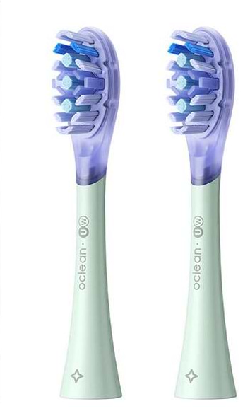 Фото - Насадка для зубной щетки Oclean UW01 G02 Ultra White Brush Head Green 2 шт. (6970810553529)