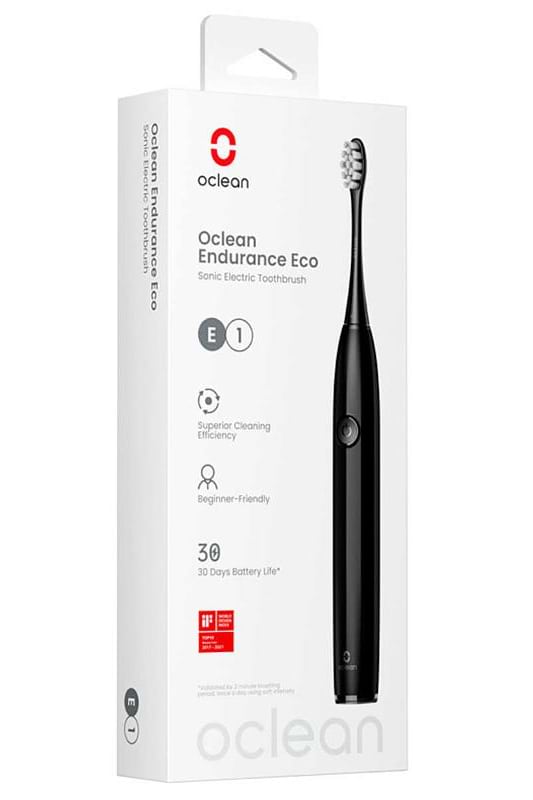 Фото - Уцінка - Зубна щітка електрична Oclean Endurance Eco Electric Toothbrush Black (6970810553321)