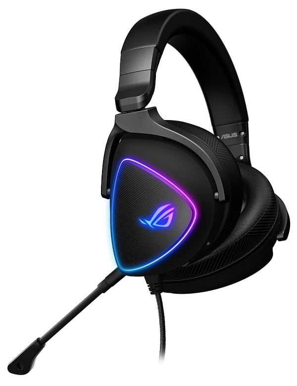 Фото - Гарнітура дротова ігрова Asus ROG Delta S USB RGB Black (90YH02K0-B2UA00)