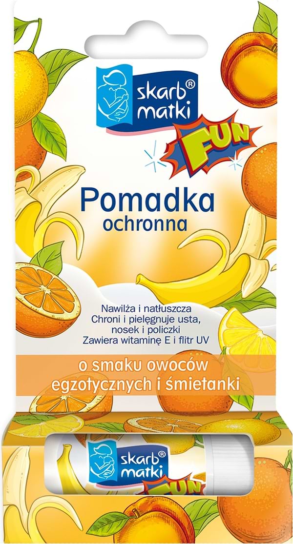 Фото - Бальзам для губ детский Skarb Matki со вкусом экзотических фруктов и сливок (1961)