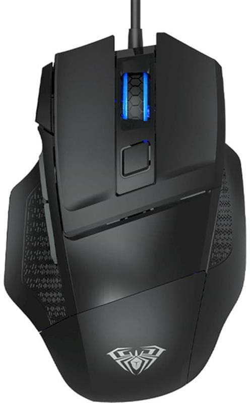 Мышь проводная игровая Aula S12 Mountain Black - Фото 1