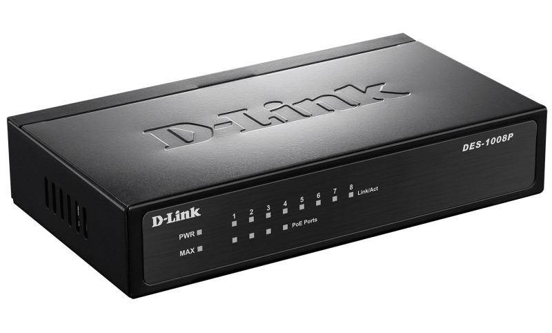 Коммутатор локальної мережі (Switch) D-Link DES-1008P/C1A
