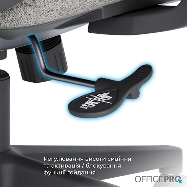 Фото - Крісло офісне OfficePro Wave (OC599-B-DG-DG) Black/Dark Gray