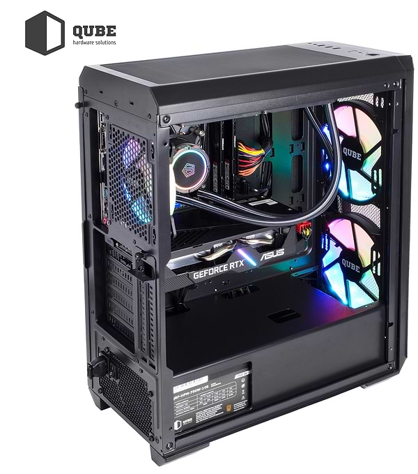 Фото - Системний блок QUBE QB i5 13600KF RTX 3060 12GB W1 32102Win (i513600KFRTX306012GBW132102Win)