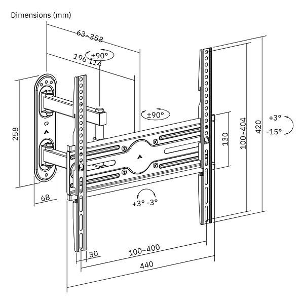 Фото - Крепление для телевизора UniBracket BZ16-34