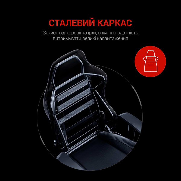 Фото - Кресло для геймеров Anda Seat Luna Size L Black PVC (AD18-44-B-PV/C)