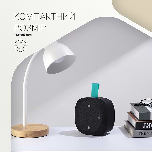 Фото - Портативна акустика Canyon HEXAGON 10 TWS 8W IPX5 Grey Blue (CNE-CBTSP10GB)