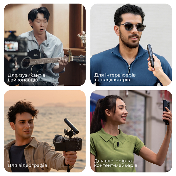 Фото - Мікрофон для смартфона Boya Magic-07 Type-C/Lightning Black