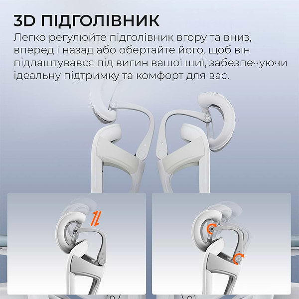 Фото - Крісло офісне Sihoo DORO C300 Pro Mesh White with footrest (DORO-C300-PRO-M102-JT)