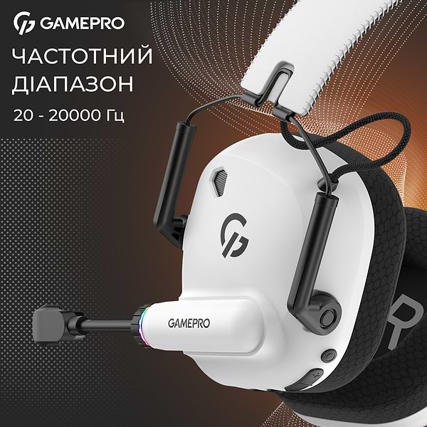 Фото - Гарнітура бездротова ігрова GamePro Genesis Mercury Pro (HSW120W)