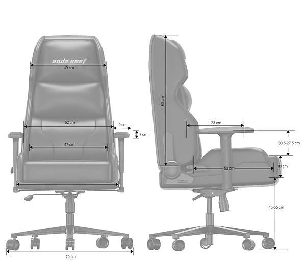 Фото - Кресло для геймеров Anda Seat X1 Gaming Sofa Black PVC (AD-W-SF01-04-B-PV)